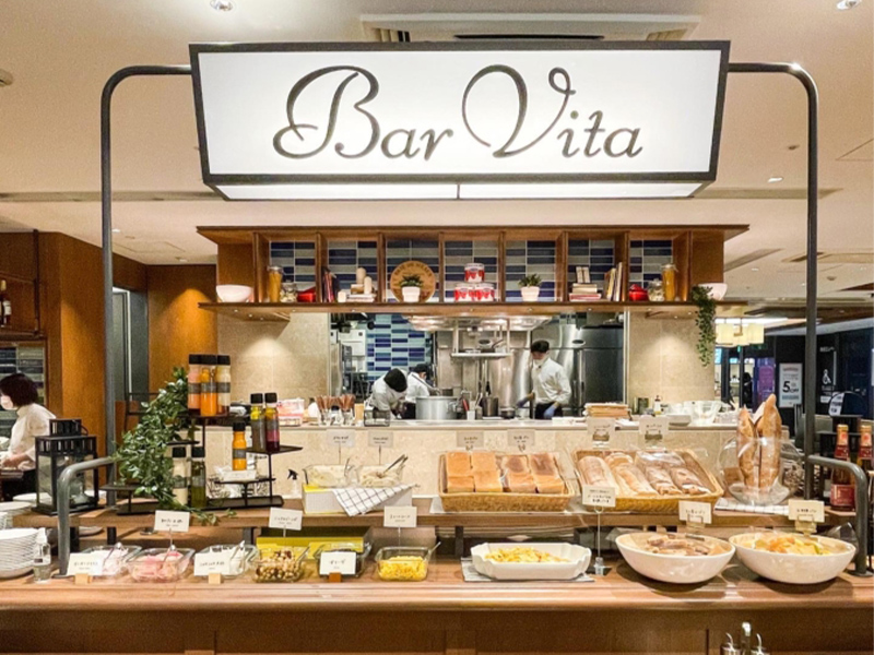 Barvitaソラリア店ブッフェコーナー