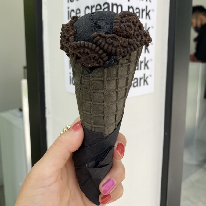 「ice cream park」ブラックアイスクリーム・ブラッククッキー