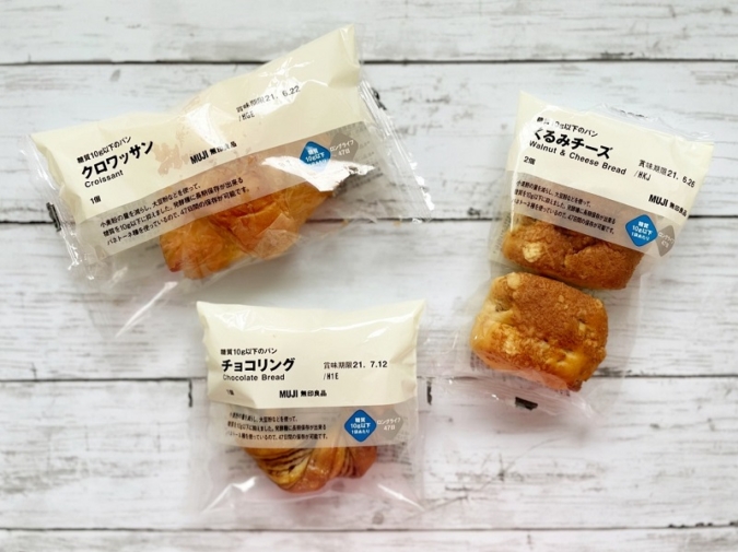 無印良品の低糖質パン