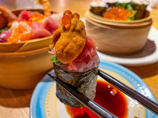 海風土（シーフード）　究極の海鮮丼の巻き寿司