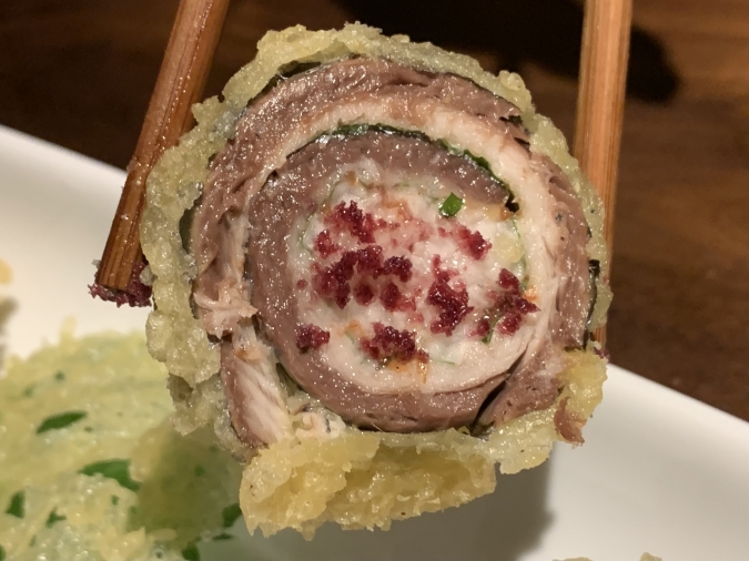 『TORI-BUDOU今泉本店』生秋刀魚の梅肉しそ揚げ