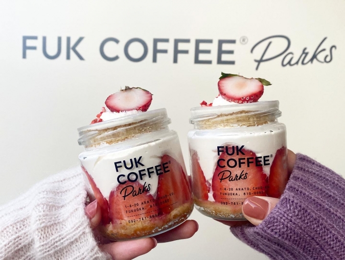 『FUK COFFEE(R)Parks』グラスショートケーキ