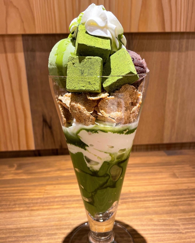 nana’s green tea（ナナズグリーンティー）　抹茶生チョコレートパフェ