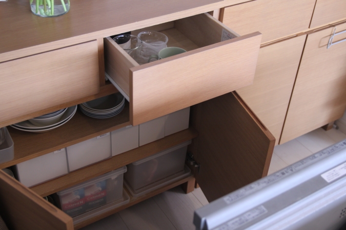 キッチン収納3：使い場所と片付ける場所はできるだけ最短に