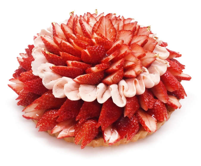カフェコムサ　桜のケーキ