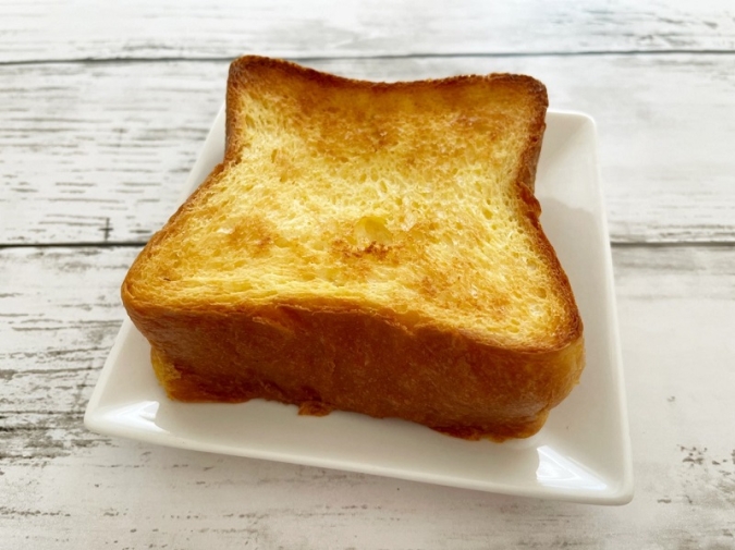 無印良品の厚切り食パンのフレンチトースト