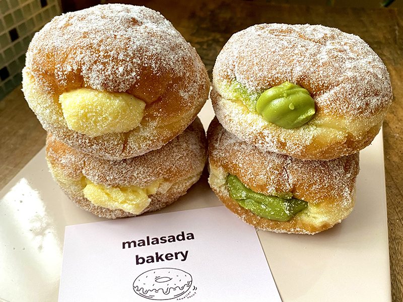 サクもち生地にクリームたっぷり！malasada bakeryのマラサダドーナツ