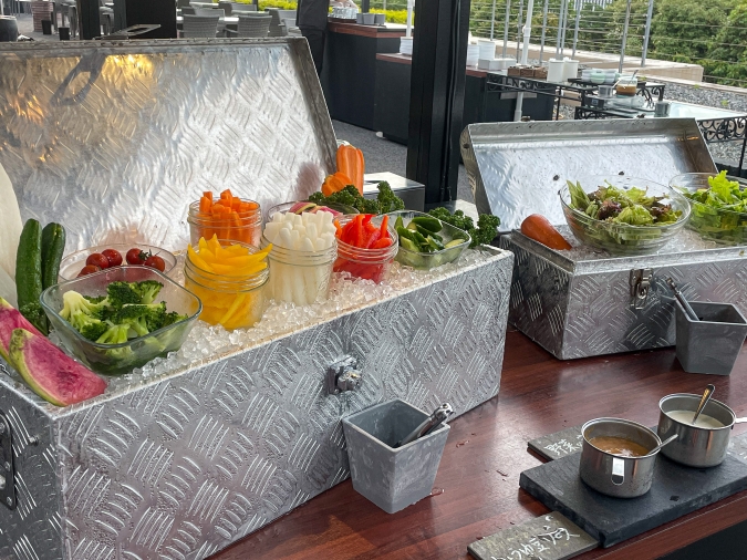 アゴーラ福岡山の上ホテル：野菜の宝石箱