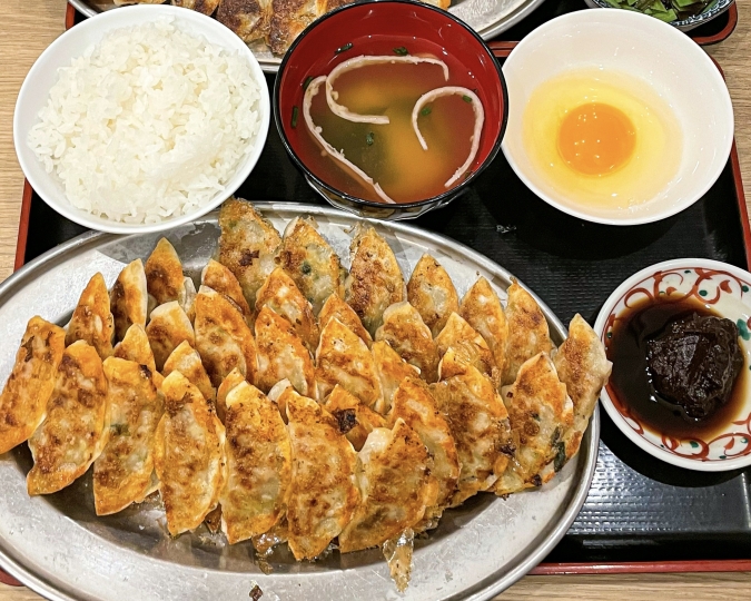 餃子のたっちゃん 銀天街店：焼餃子チャレンジ定食