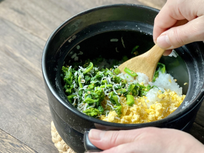 中願寺あゆみ　菜の花ごはんレシピ