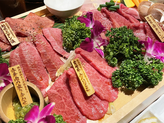 焼肉酒場たんがほるもん　宮崎牛盛り合わせ