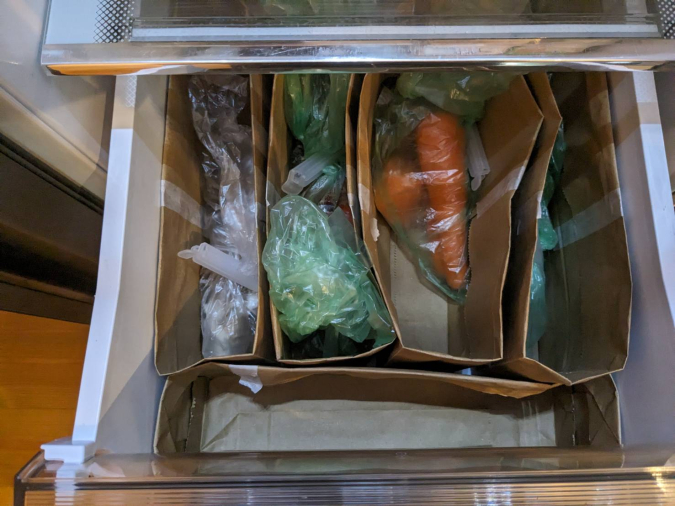 冷蔵庫収納　野菜室