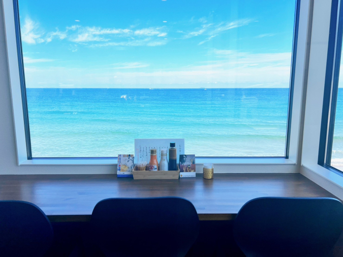 糸島海鮮堂　窓からの景色
