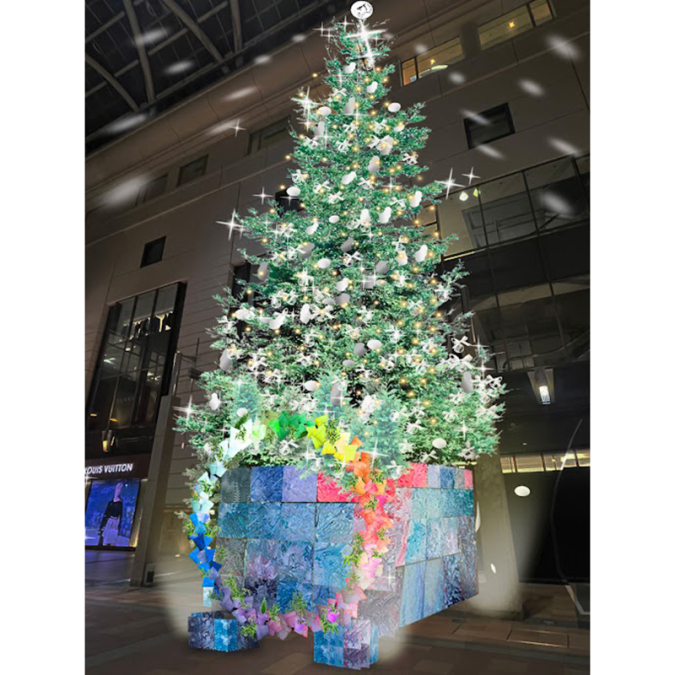 大丸福岡天神店のクリスマスツリー