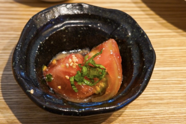 MINORI CAFE：トマトとしその塩麹和え