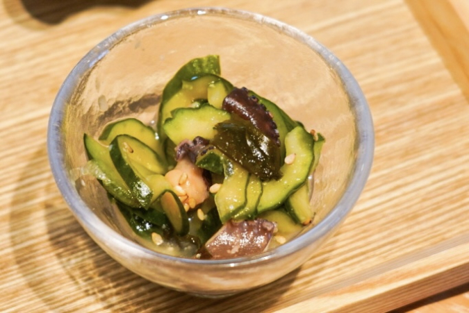 MINORI CAFE：蛸と醤油麹の酢の物