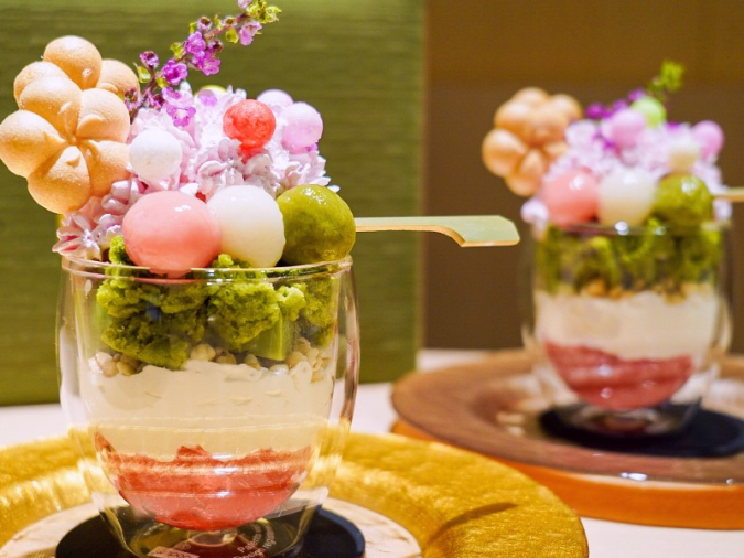 甘味処たきむら　お花見パフェ　