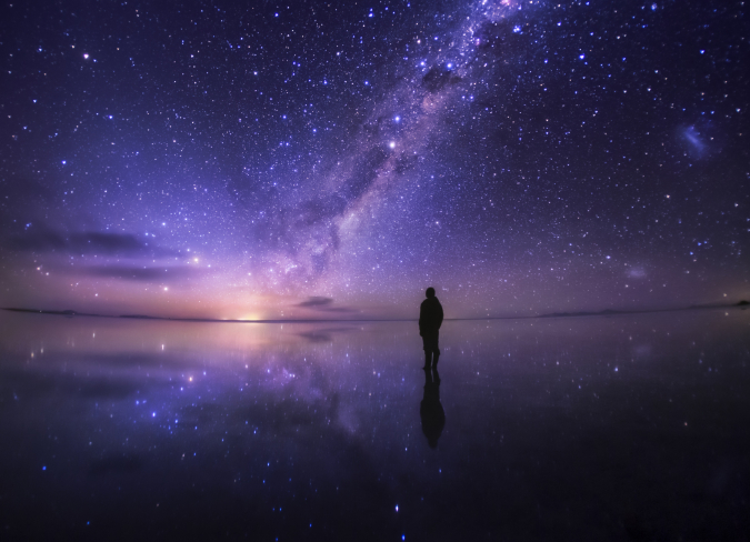 KAGAYA 星空の世界展　《銀河のほとりで》ボリビア、ウユニ塩湖 