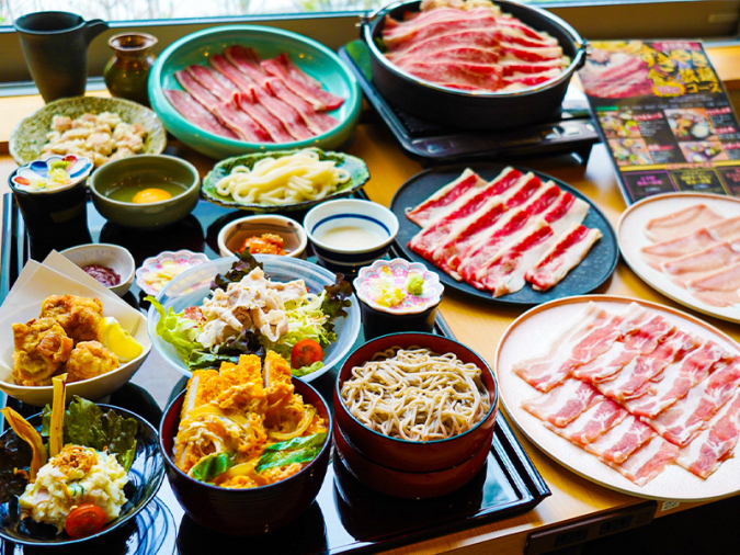 お肉とそば やすらぎ処 友禅／すき焼き食べ放題コース