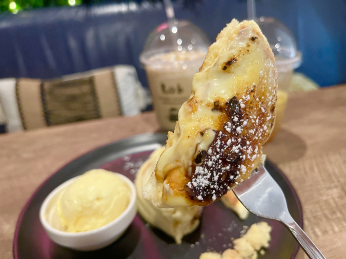 cafeRob（カフェロブ）久留米店　クリームブリュレパンケーキ