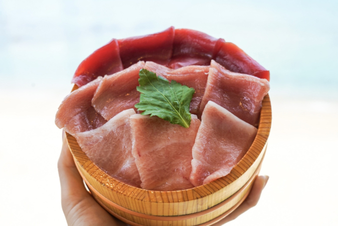 糸島海鮮堂：クロマグロ三色丼