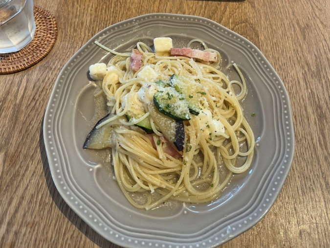 カフェクルール　パフェセットの日替わりパスタ