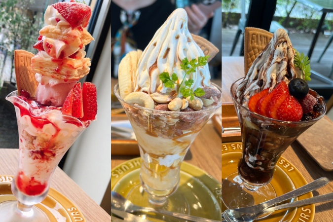 Cafe Couleur - Choose your own parfait from the Parfait Set