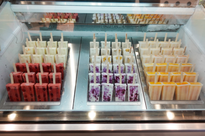 Fruit Factory Mooon Riverwalk store Fruit popsicle section