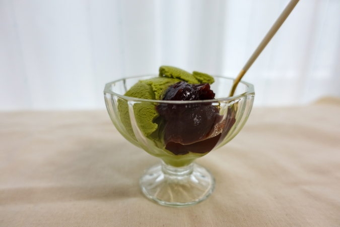 TORAYA AN STAND - Red bean paste, smooth red bean paste and matcha ice cream