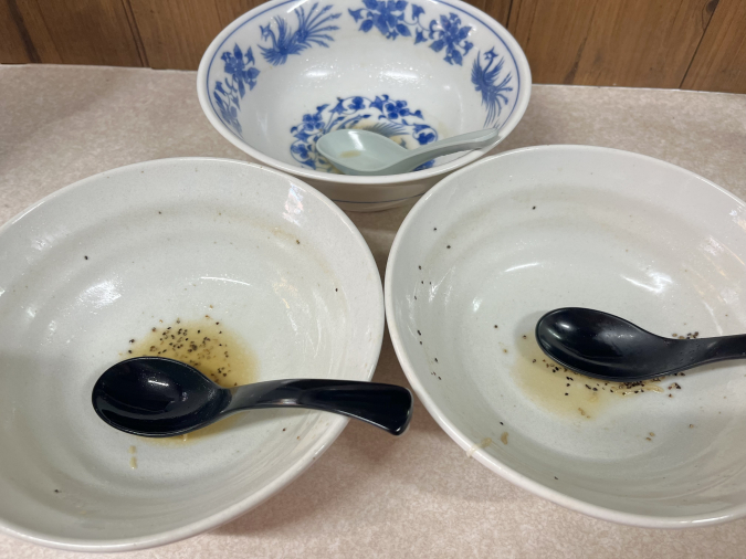 Ichiryu Hanten: After finishing the noodle dish