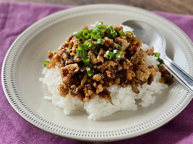 納豆高菜炒め