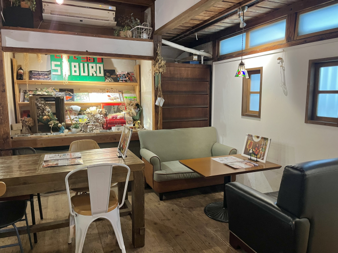 Inside the traditional Japanese cafe and bar Saburo36