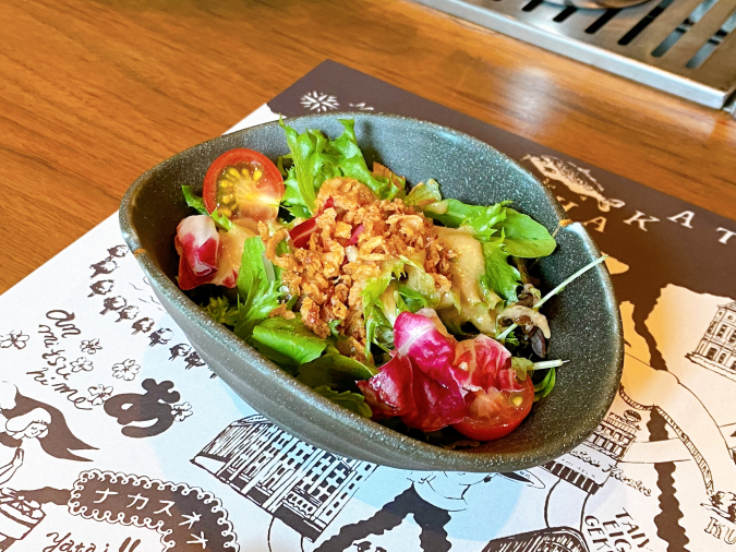 With the Style Fukuoka Steakhouse Medium Rare Style Lunch Salad