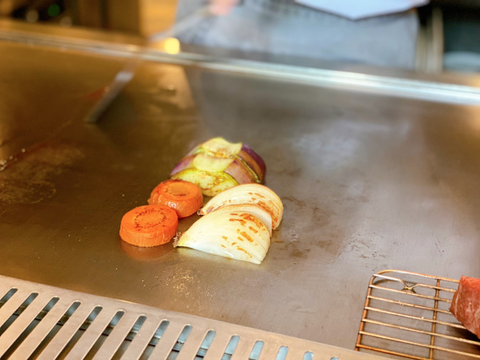 ウィズザスタイルフクオカ　ステーキハウス ミディアムレア　スタイルランチ　焼き野菜