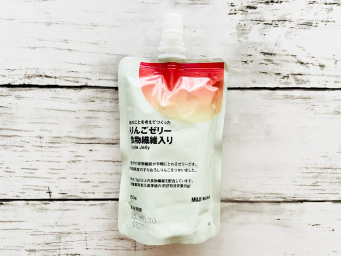 MUJI "Apple Jelly with Dietary Fiber Made with Your Skin in Mind"