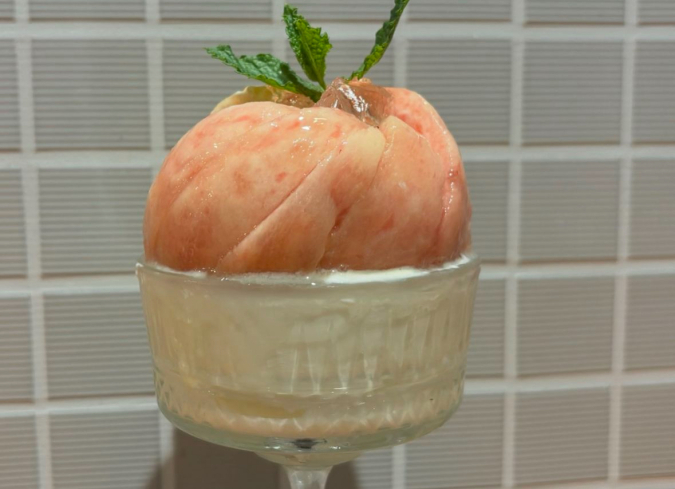 The Spoon White Peach and Almond Tofu Parfait