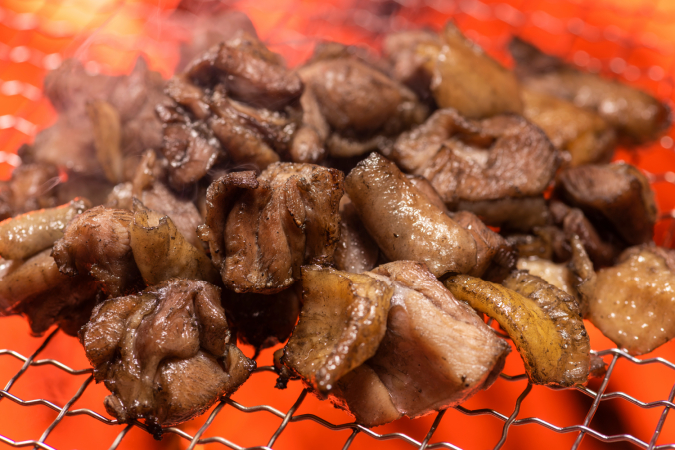 鶏の炭火焼き　