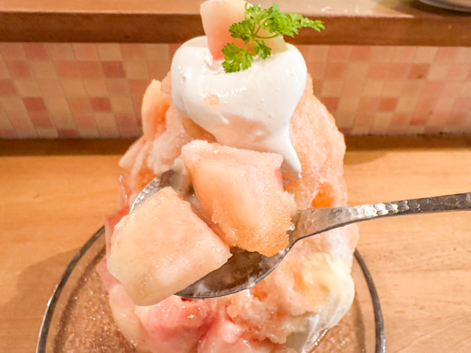 Kokurado Peach Shaved Ice