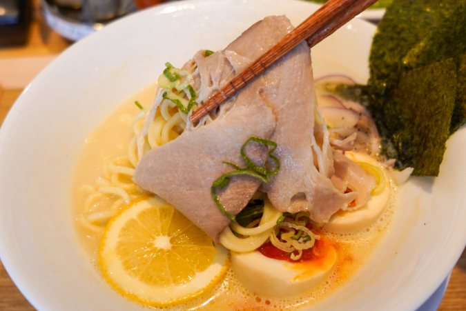 Tsukemen Chicken Soba Inseya: Special creamy chicken broth soba