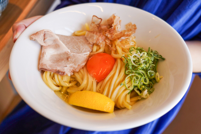 つけ麺 鶏そば 鯔背ヤ：タマゴかけ麺 TKM