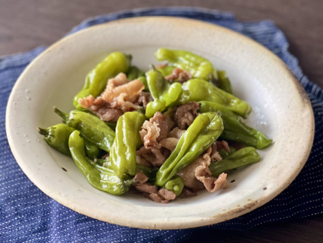 しし唐と豚肉の甘辛煮／中願寺あゆみレシピ