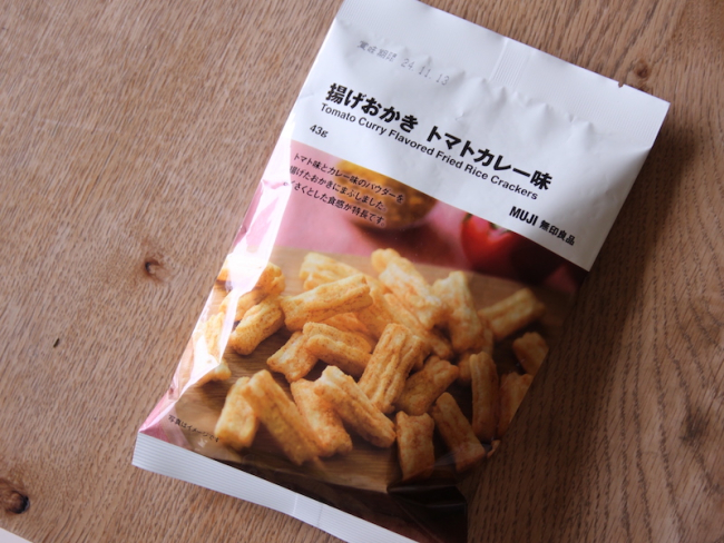 MUJI Fried Rice Crackers Tomato Curry Flavor Package