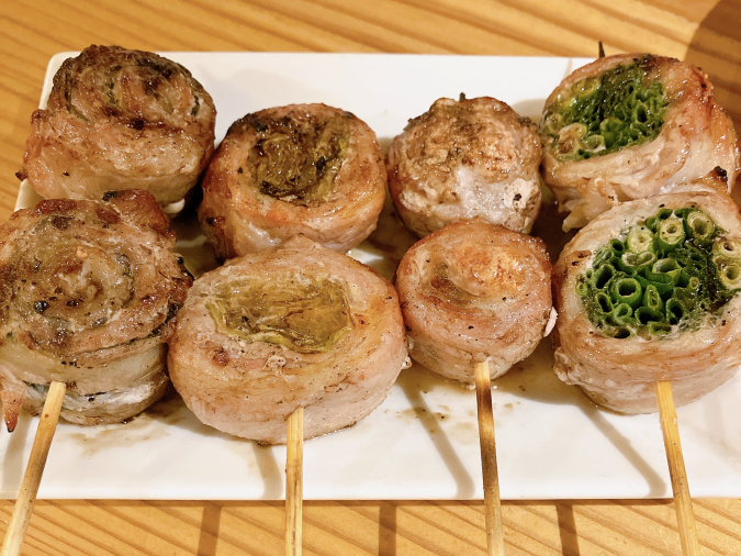 Charcoal grilled vegetable skewers and shumai bar Hakata Uzumaki Yakuin branch Vegetable skewers