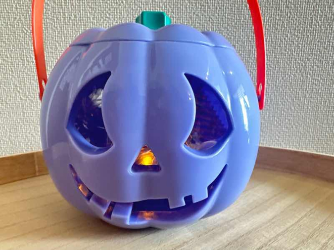 Pumpkin Laughing Light Pot (Purple)