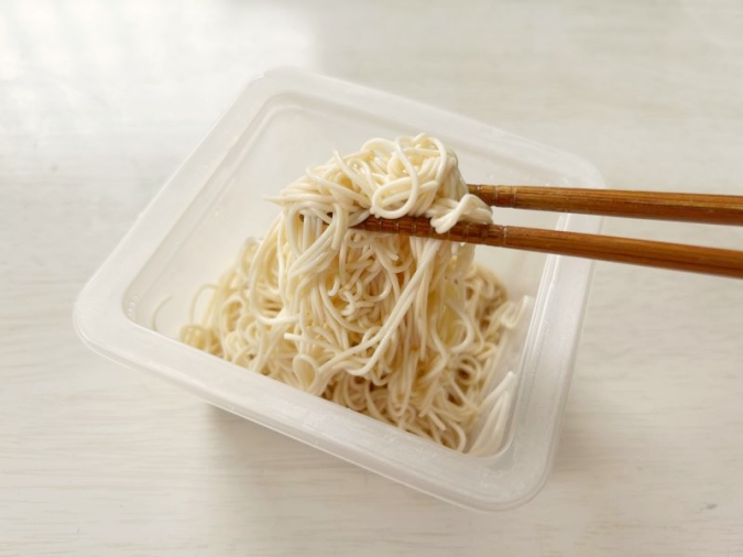 Tofu somen style with noodle soup