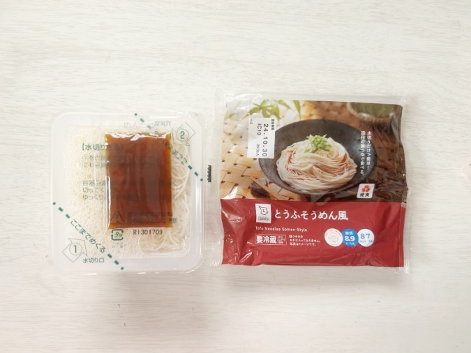 とうふそうめん風　麺つゆ付き