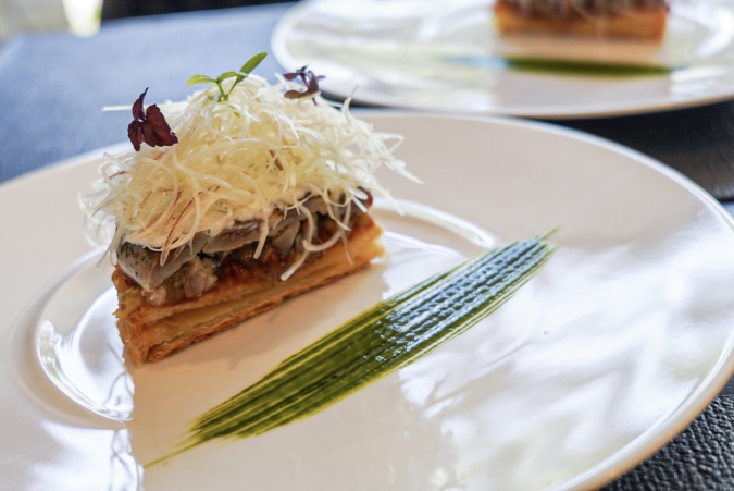 Kodama Seisakusho: Marinated sardine pie tart with salad