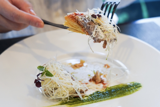 Kodama Seisakusho: Marinated sardine pie tart with salad