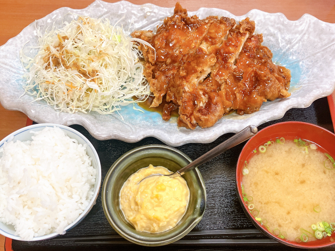 黒酢チキン南蛮たかもとや　黒酢チキン南蛮定食