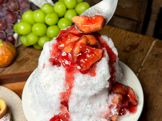 Fig Shaved Ice, Hakusui, Ukiha City